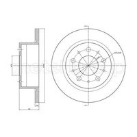 Metelli 2X Bremsscheibe Hinten Ø300 Voll FüR Fiat Ducato Kasten 250_ 290_ 130