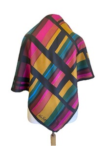 Foulard Ken Scott En Laine Et Soie - Multicolore - Occasion