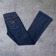 Deadstock Wrangler “Jade” Low Waist Bootcut Dark Blue Denim Jeans 28 x 34