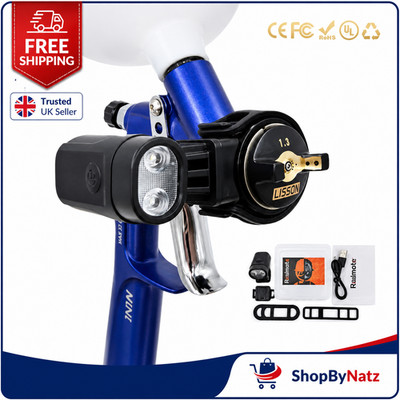 LED Lampe Licht Taschenlampe Pro HVLP Lackierpistole passend für Devilbiss Iwata Sata 3m 1 Riemen