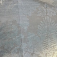 DORMA Lined Jacquard Damask Curtains Mineral Blue Pencil Pleat 66” W X 54” H VGC