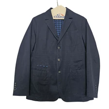 BOSS Hugo Boss Men's Medvin3 Sport Coat SZ 38R Navy Blazer Regular Fit Preppy