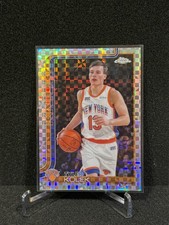 2025-26 TOPPS CHROME BASKETBALL X-FACTOR REFRACTOR TYLER KOLEK KNICKS #139