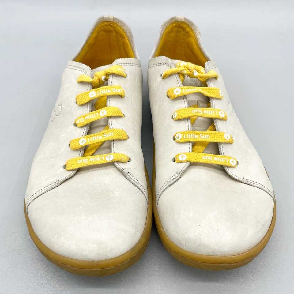Zapato Deportivo Vivobarefoot Little Sun Addis 41 10 Cuero Crema Minimalista Foto 4 de 4