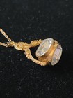 Joan Rivers Clear Crystal Barrel Victorian Revival Gold Spinner Pendant Necklace — photo 4