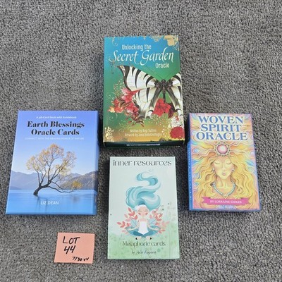 Oracle Cards Lot Of 4 Secret Garden Earth Blessings Woven Spirit Inner Resources