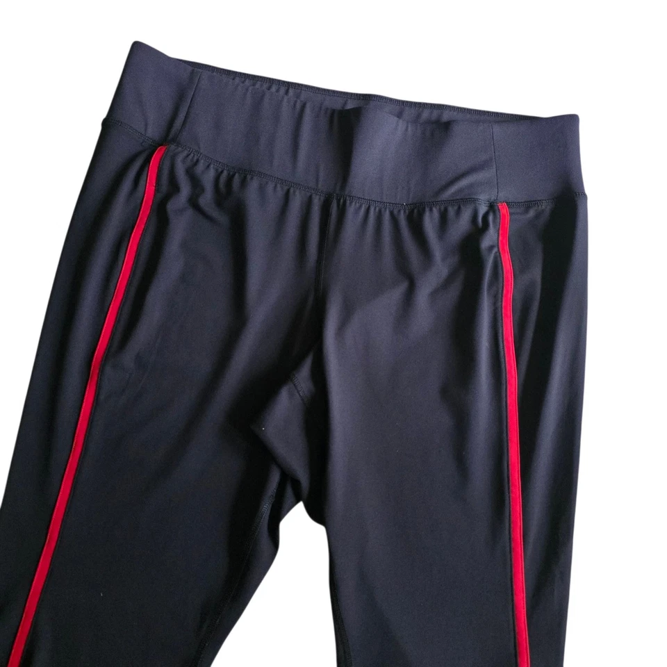 LIVI Lane Bryant Black Red Trim Activewear Leggings Women's Plus Size 22/24 - Image 3 of 4