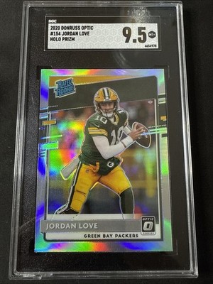 2020 Panini Donruss Optic Jordan Love Rated Rookie #154 Holo Prizm SGC 9.5 (RC)