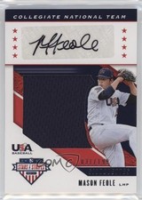 2019 Panini USA Baseball Stars & Stripes Jerseys 31/199 Mason Feole Auto 4m3