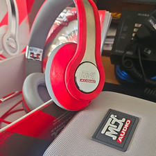 MTX Audio iX1 Foldable Over-Ear Headphones 3.5mm 40mm Red/Gray/Silver
