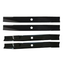 Set of (2) New Replacement Heavy Duty Blades & Set Of 2 New Mulching Blades