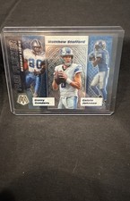20 Panini Mosaic - Flea Flicker Barry Sanders, Matthew Stafford, Calvin Johnson 