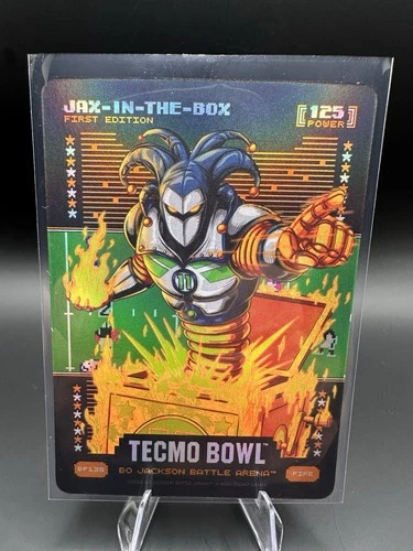 2026 Bo Jackson Battle Arena Tecmo Bowl Jax In The Box Battlefoil Fire - Njigba