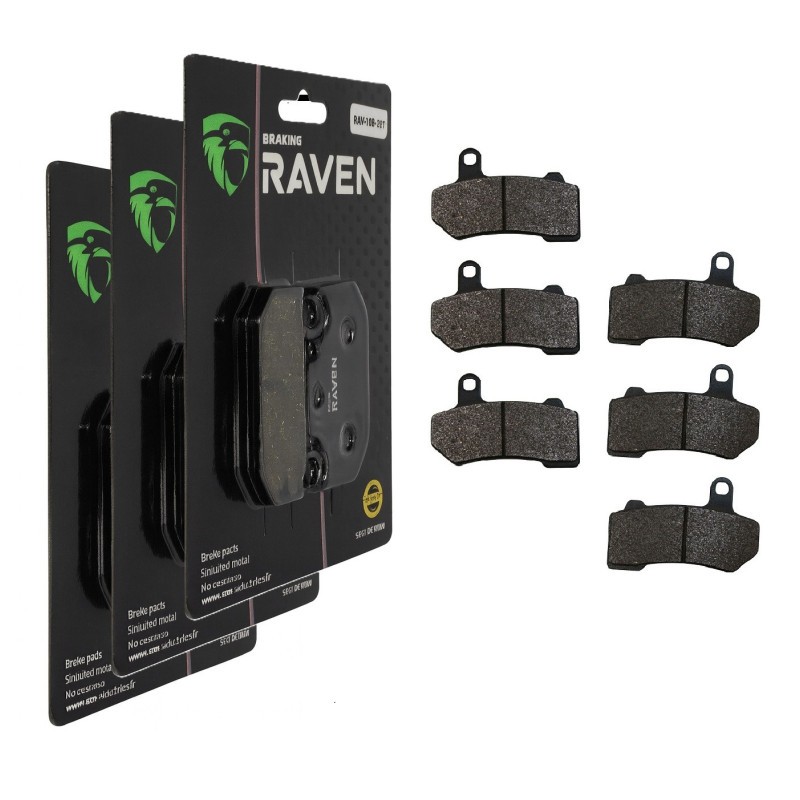 Plaquettes de frein pour Harley-Davidson CVO Road Glide Custom, kit complet avant et arrière