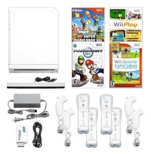 Nintendo Wii Console HD  Pick 1-4 Voomwa Remotes, Wii Sports, Mario  More