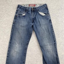 Levis Slim Straight Jeans Boys Youth 16 Regular 28x28 26x27 Medium Wash Blue