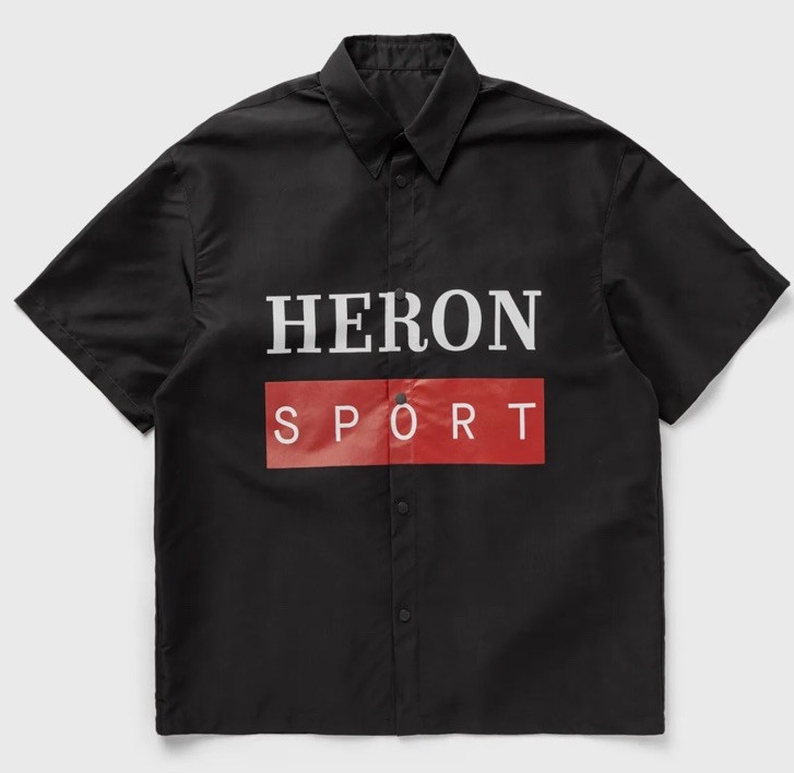 HERON PRESTON Heron Sport Logo Shirt Size Medium GENUINE RRP