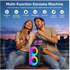 Immersive Sound Karaoke Machine with 10H Battery