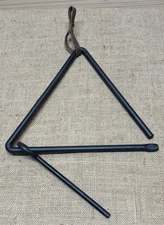 Triangular Metal Hanging Country Dinner Bell Rustic Country Western Decor 12 in