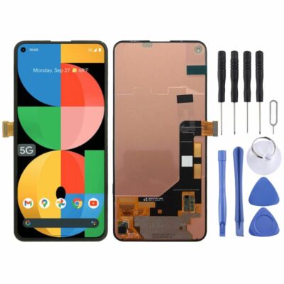 Für Google Pixel 5a 5G Display Full OLED LCD ohne Rahmen Einheit Touch Schwarz
