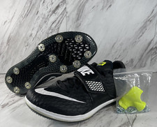 Nike Zoom HJ High Jump Elite Track  Field Shoes Size 8.5 Black White 806561-017