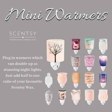 Scentsy | Mini Warmer with Wall Plug | New 2022 Plug-in Range | 60 Designs