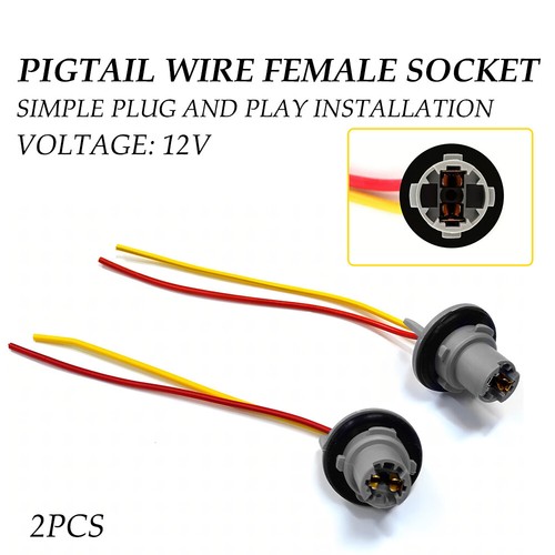 194 T10 PGS Pigtail Wire Female Socket Front Side Marker Light Plug For Lexus - Picture 8 of 16