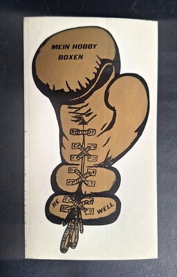  René WELLER REWELL-Aufkleber Original vom BOXCHAMPION Limited Edition