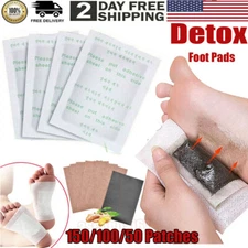 150-50x Herbal Ginger Foot Detox Pad Cleansing Patch Pain Relief Detoxify Toxins