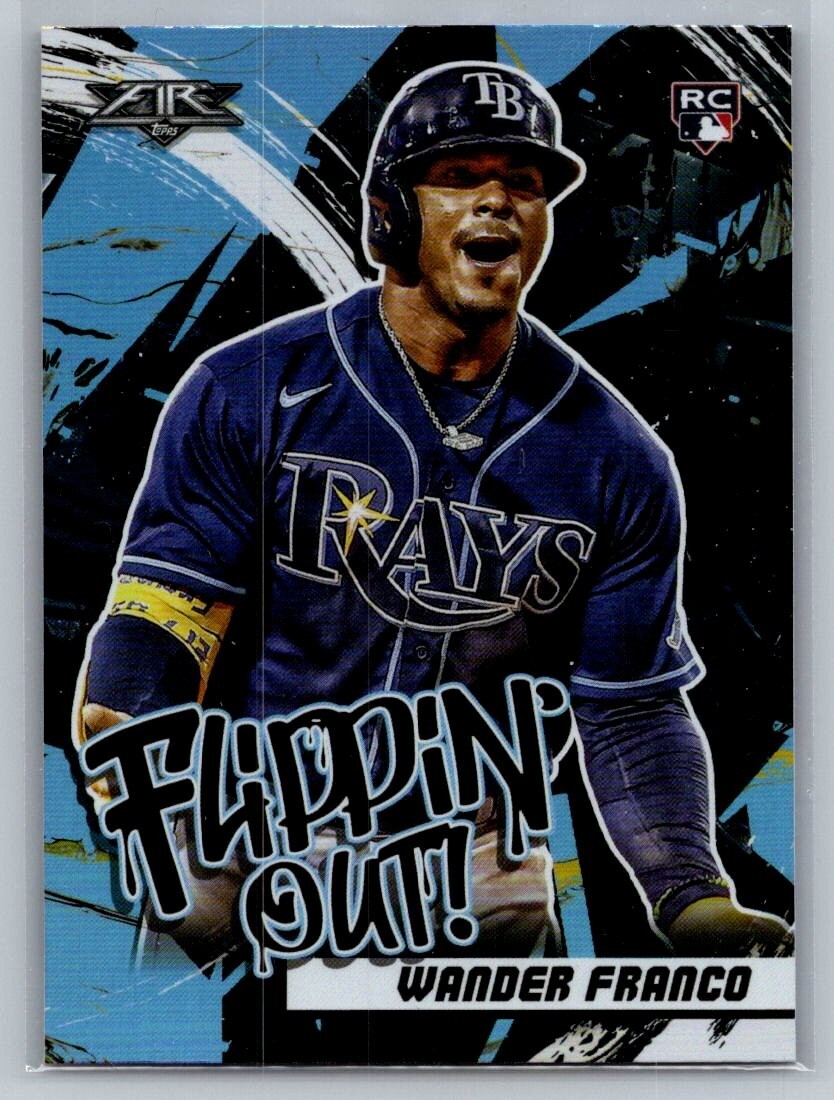 2022 Topps Fire Flippin' Out Wander Franco #FO-4 Rookie RC Rays Insert