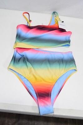 NWT Molo Naan Swimsuit Rainbow Mist Size 16 youth