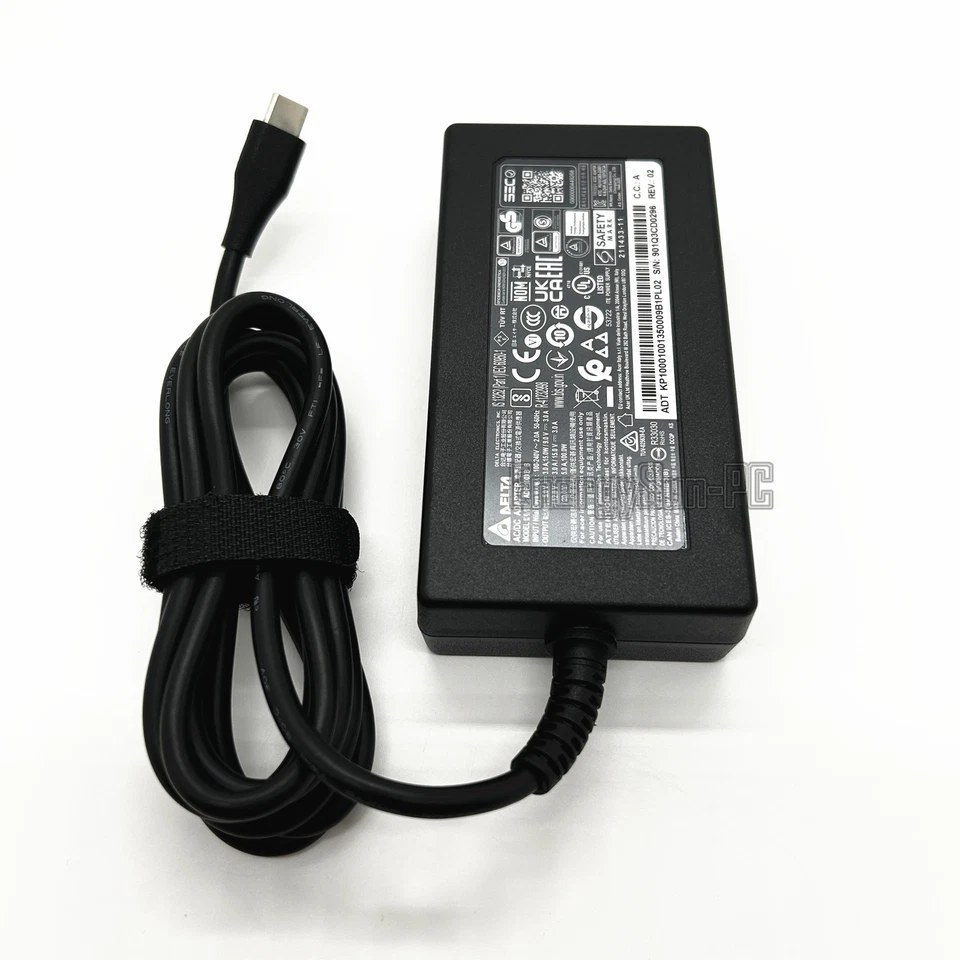 Cargador Portátil Acer ADP-100XB B Original 100W S3 GO16 N23J2 Adaptador de Corriente TIPO-C Foto 3 de 4
