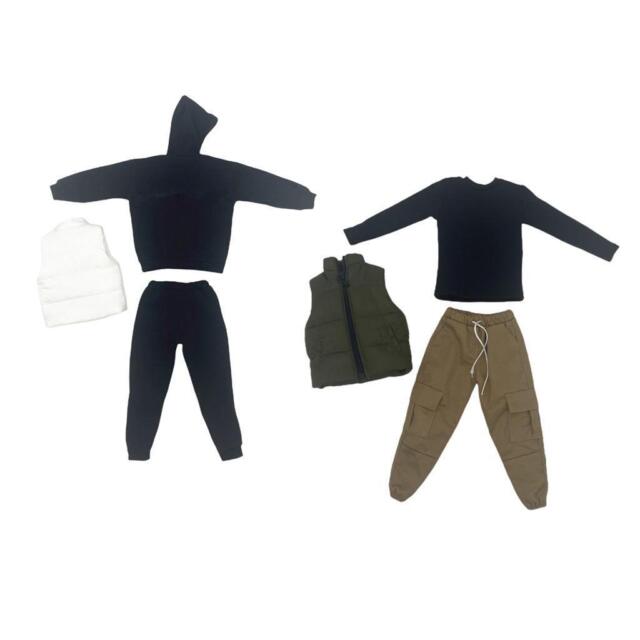 2 Set Handmade 1/6 Male Figure Doll Clothes Top Pants Men\'s