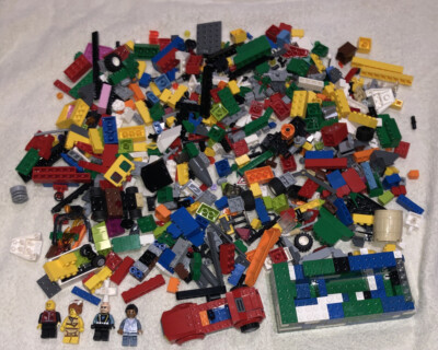 LEGO LB pounds of Bulk Lot Minifigures Bricks Pieces EUC