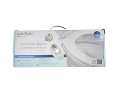 LUXE Bidet W85 Fresh Water Dual-Nozzle Non-Electric Bidet Attachment, Pearl Grey