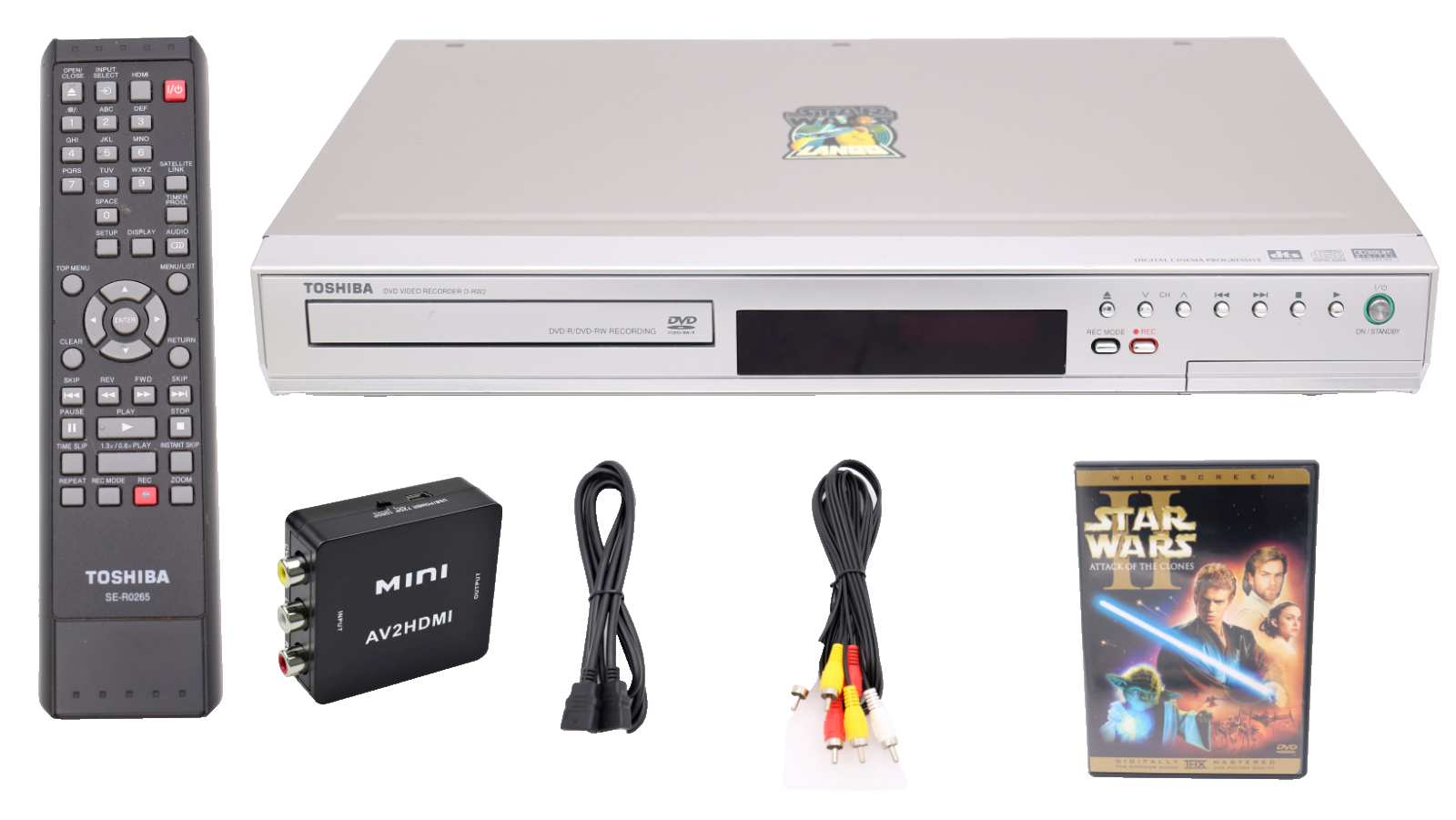 Toshiba DRW2SU DVD Recorder Bundle w/ AV to HDMI Converter, Remote