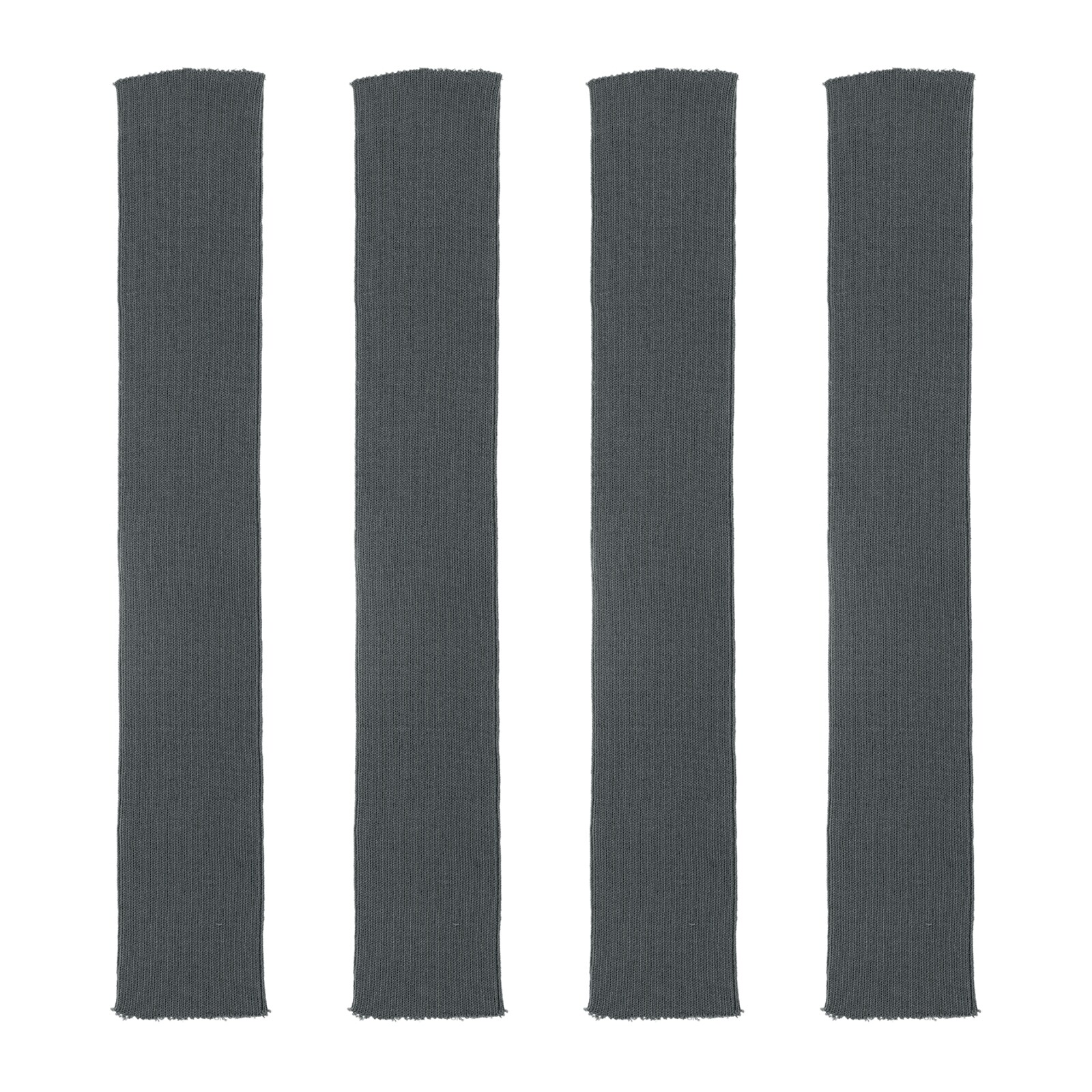 4pcs 40x6cm Elastic Cuffs Ribbed Trims Cotton Fabric Knit Stretch Band Lake Blue