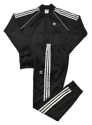 Adidas Adicolor Superstar SST Trainingsanzug schwarz Herren Größe M Tuta Uomo Jacke Hose