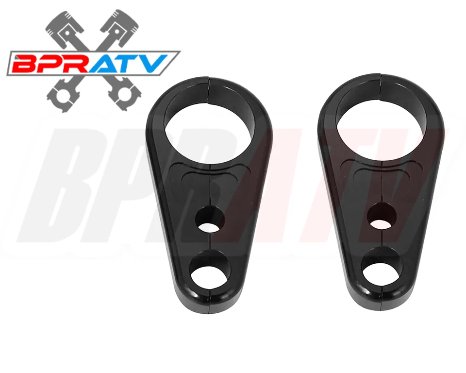 Abrazaderas de línea de freno delanteras Billet negras de brazo en A Yamaha YFZ450 YFZ450R YFZ450X YFZ 450 Foto 3 de 4