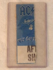 AC/DC Backstage Pass RARE After Show