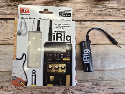 IK Multimedia AmpliTube IRig Guitar Interface Adapter For iphone ipad ipod