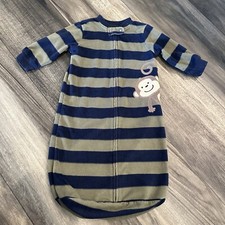 Carter's Baby Boy Fleece Sleep Sack wearable Blanket OS Monkey Pajams One SIze