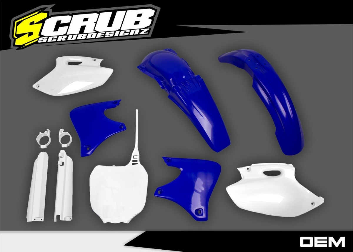 Yamaha YZ400F YZ426F YZF400 YZF426 2000-2002 White/Black/Blue