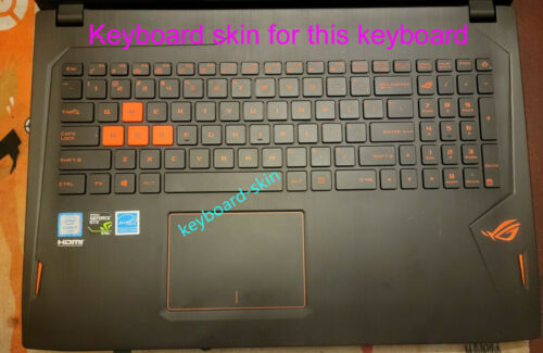 Keyboard Skin Cover for Asus A73 A751 A542 A550 A556 A580 D552 GL551 GL552 GL702 - Picture 4 of 10