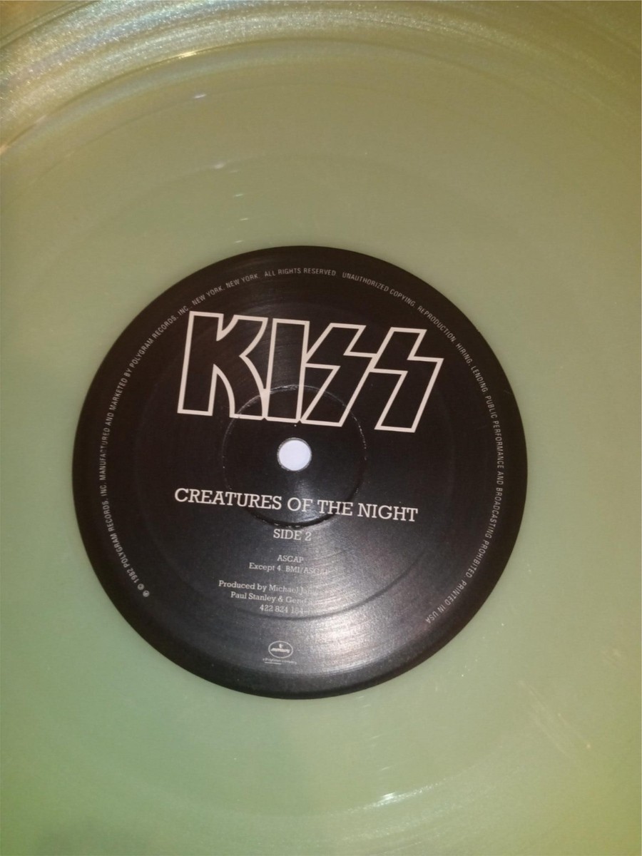Kiss Creatures Of The Night 1995 - Glow In The Dark Vinyl LP RARE