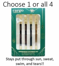 Cargo Swimmables Eye Pencil Easy Glide Eyeliner Waterproof Smudge Proof 