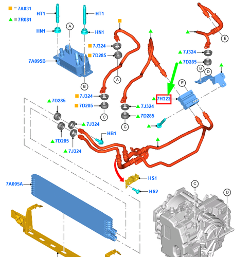 Схема системы охлаждения форд фокус 2 рестайлинг