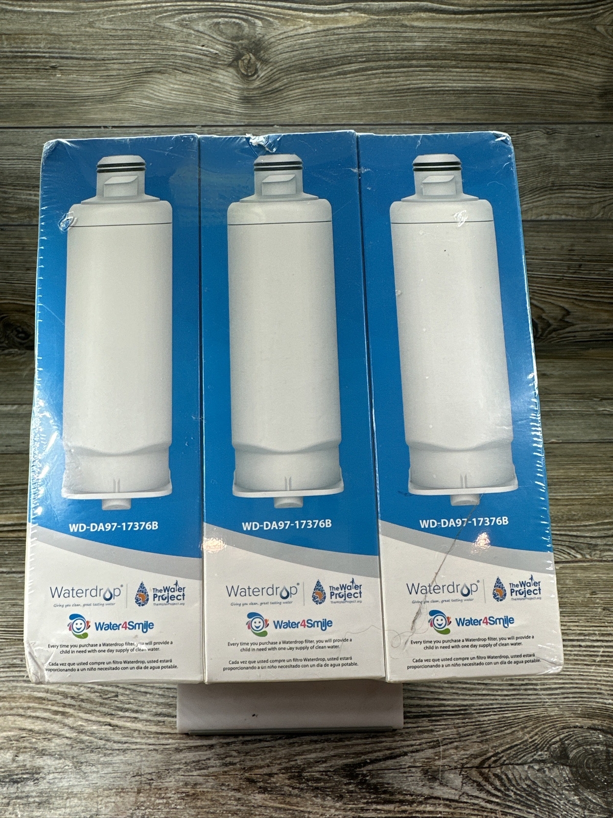 Waterdrop DA97-17376B Samsung Refrigerator Water Filter 3-Pack Replacement for HAF-QIN/EXP