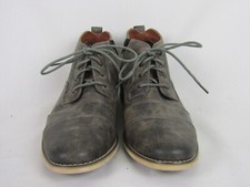 Ferro Aldo Blaine Mid Dress Shoes/Boots-Mens 13-Gray-Laces & Zip-MFA 806035 NWOB