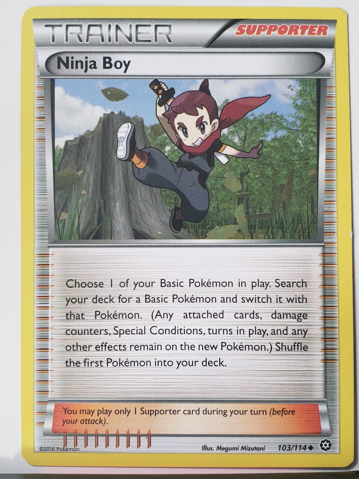 Ninja Boy 103/114 PL / LP - XY Steam Siege Pokemon Card $2 Combined Shipping